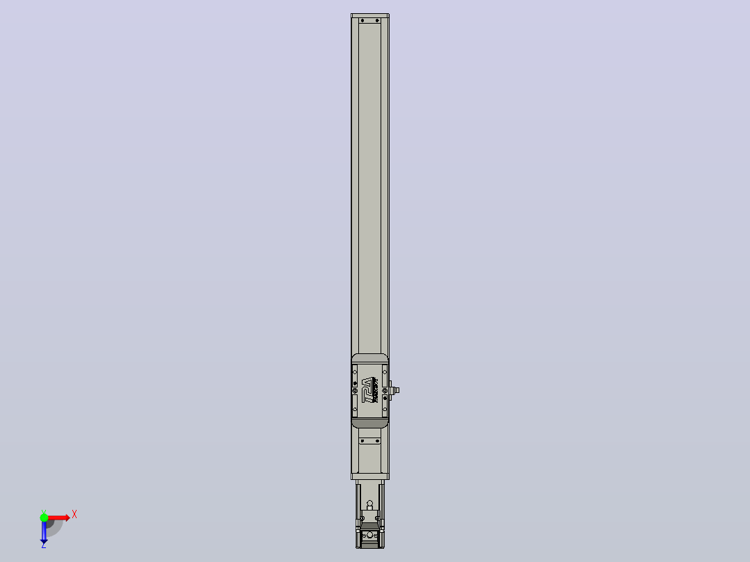 滚珠丝杠直线轴带导轨全封闭TPA-HCR-50S-1210C-L420-M-Y-P10-N3俯视图