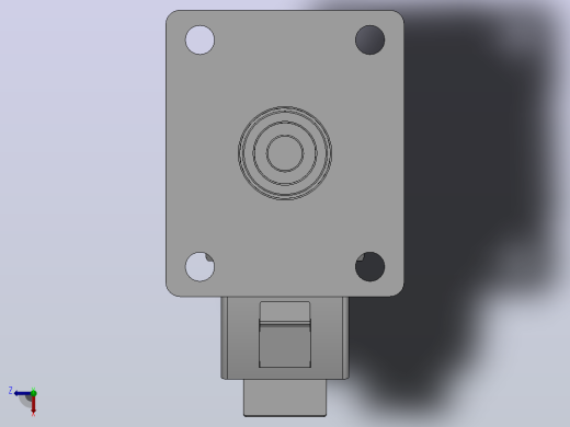Z01-01B-125-304G普通工业轮[Z01-01B-100-304G]脚轮俯视缩略图