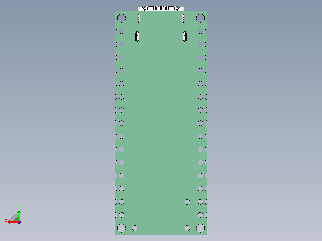Arduino Nano R4 - 3D模式后视图