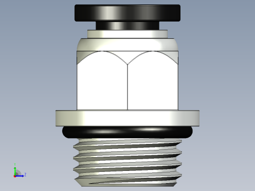 直通接头气管快插接头连接器RETO P TUBO 6MM (MACHO BSP 1-4-19)左视缩略图