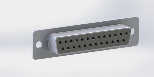 母 DB25 焊接连接器缩略图