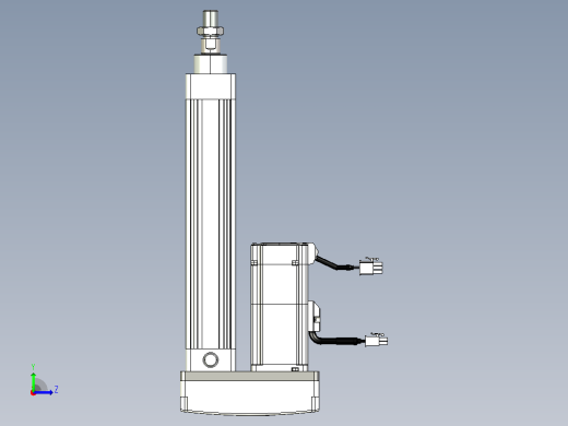 轻载电动缸TPA-ESR40-1210C-L150-MR-TC-W-P40-C3左视缩略图