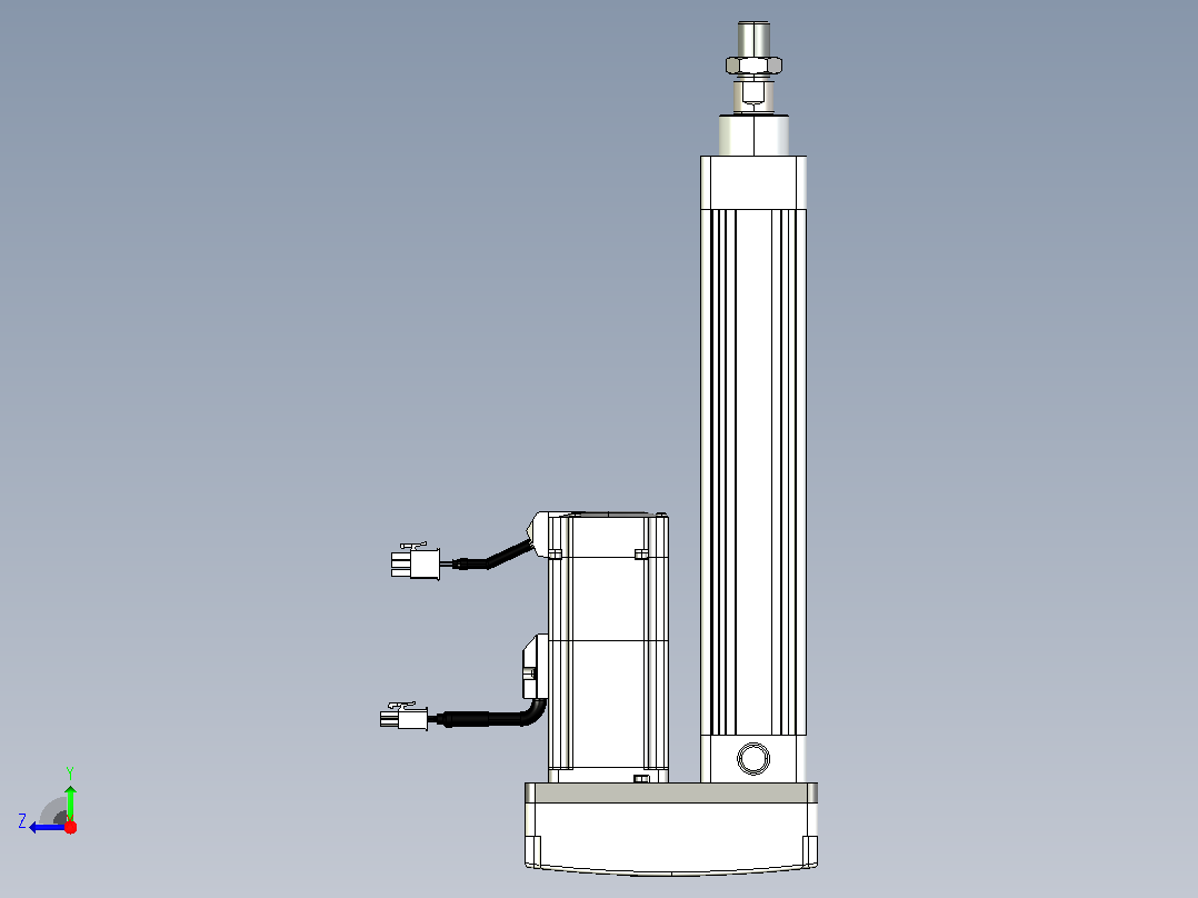 轻载电动缸TPA-ESR40-1210C-L150-MR-TC-W-P40-C3右视图