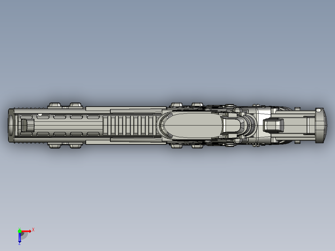 m4a1枪11俯视图