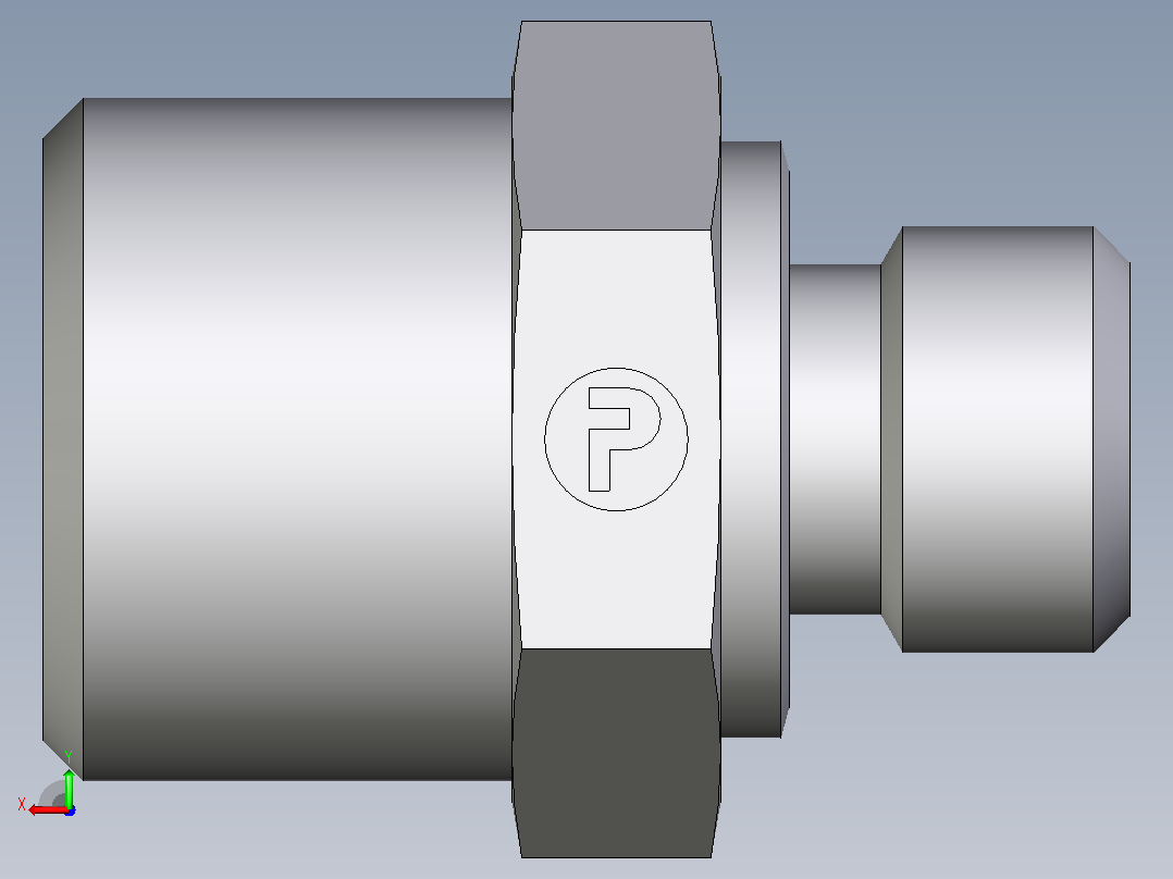 公螺柱连接器GE10LM10X1CFX后视图