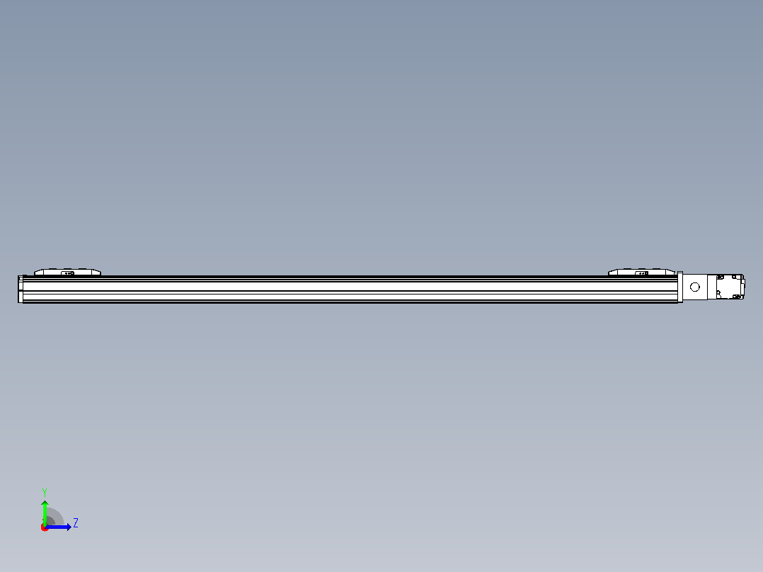 皮带直线轴双滑块型TPA-GCBS-50-P42-L425-QR-M10-N3左视图