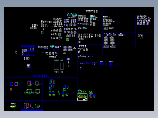 低压电器外形图 机械素材机械设计自动化CAD格式素材
