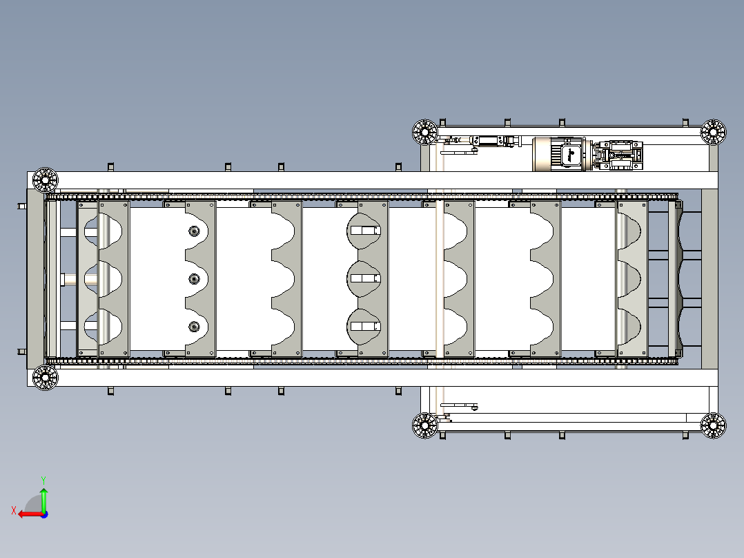 桶灌装机）3D模型后视图