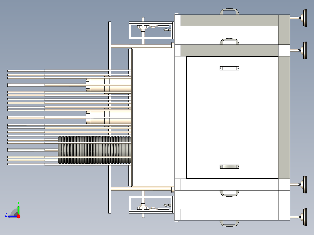 桶灌装机）3D模型右视图
