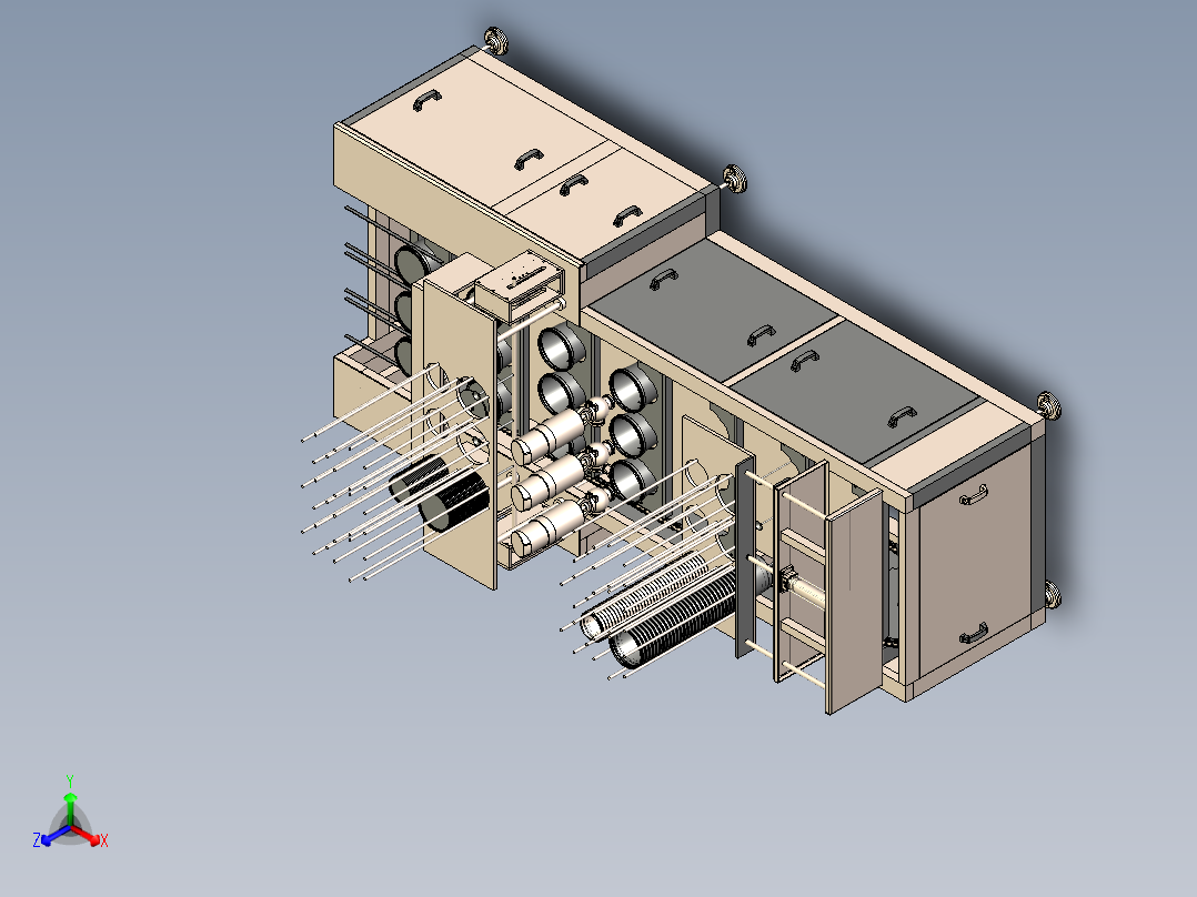 桶灌装机）3D模型正等轴测图