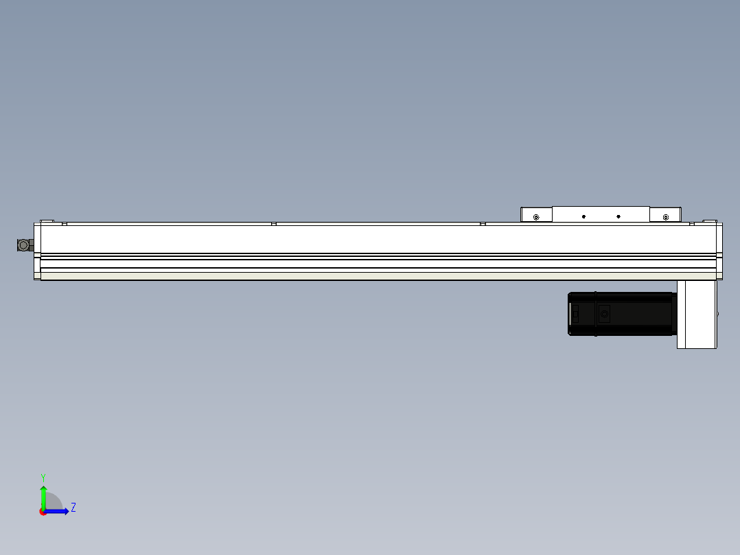 Toyo东佑达直线模组-ECH17-650-BM-400W+煞車左视图