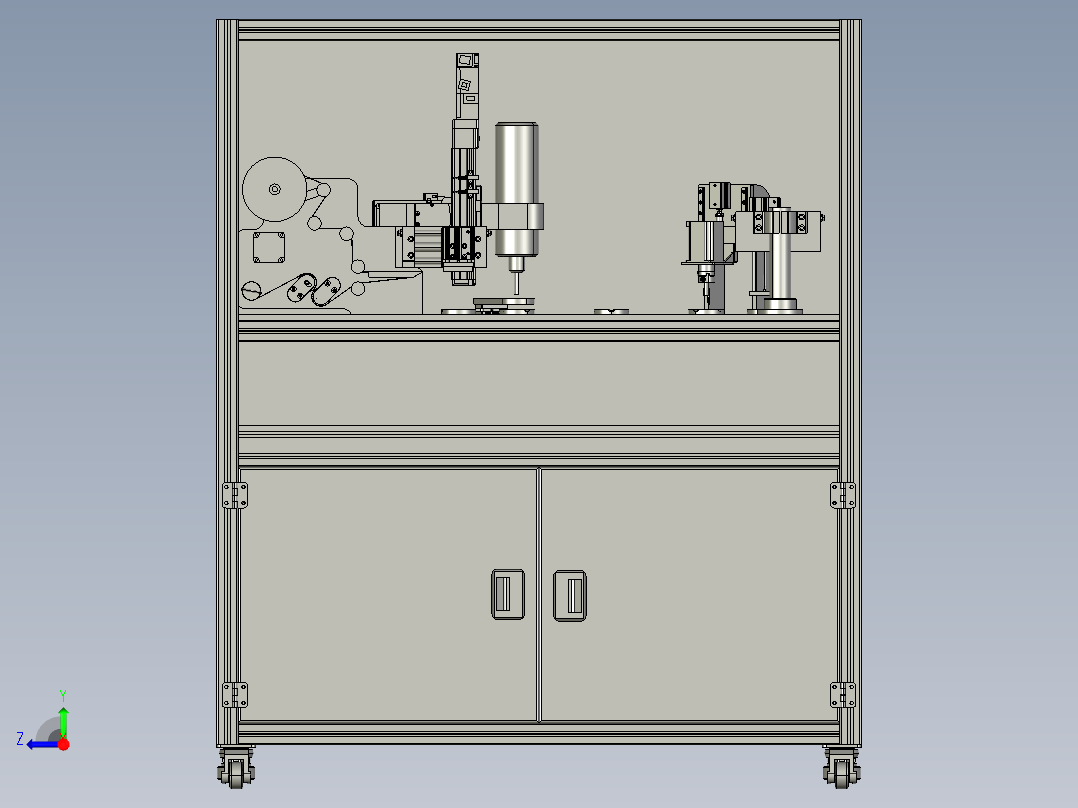 塑胶盖贴标签_去料_去毛边上盖贴标铣料右视图