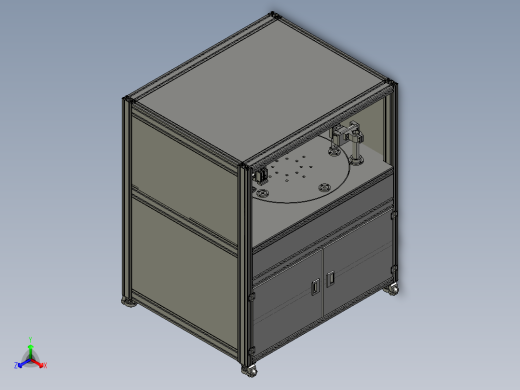 塑胶盖贴标签_去料_去毛边上盖贴标铣料正等轴测缩略图