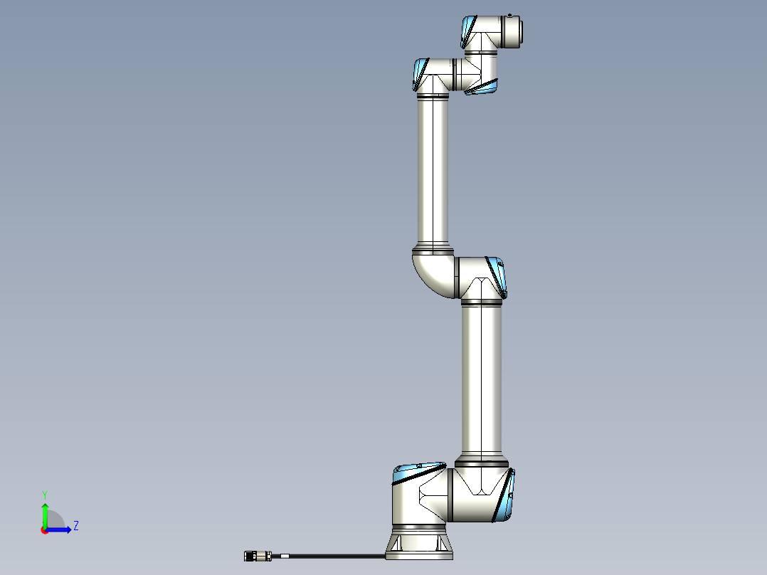 数模-UR10E左视图