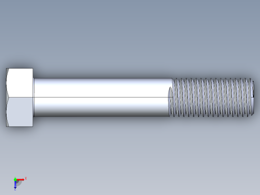 UNC 六角螺栓-Hex Bolt 0.875-9 x 5俯视缩略图