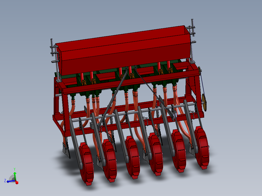 小型双镇压轮长条槽