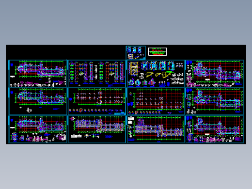 西安某大学框架教学楼结构图