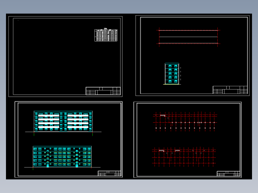 【5层】3285平米五层框架住宅楼（计算书、建筑、结构图）