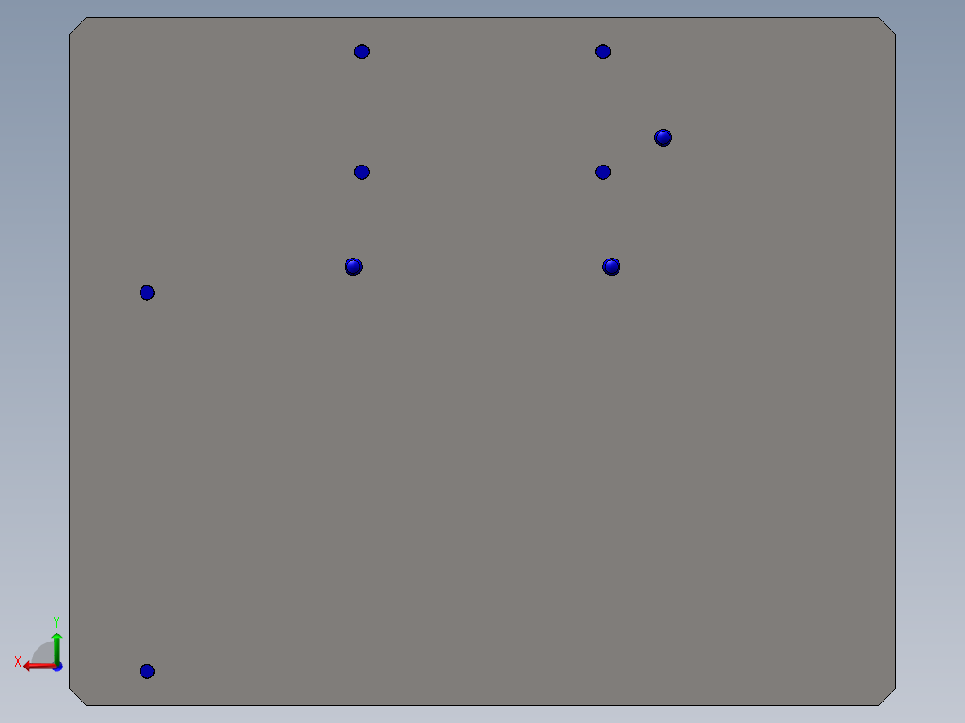 产品切割机构后视图