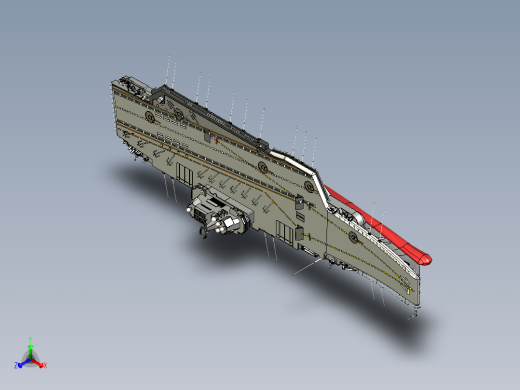 山东舰三维模型