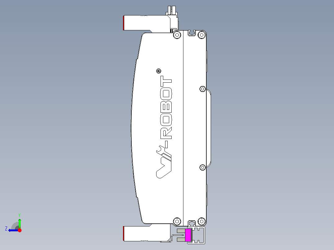 威洛博QF系列模组QF20-Lxx-C-S900-BC-ZP75-C3右视图