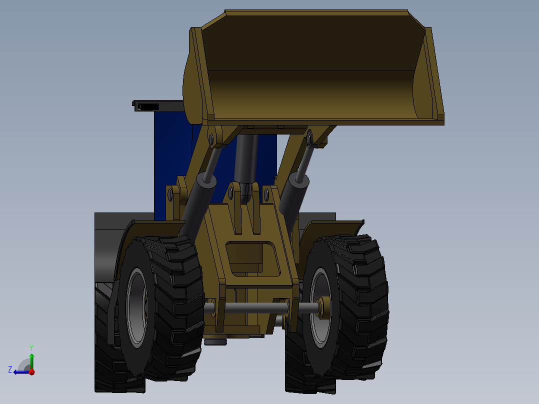 日立Z220装卸机右视图