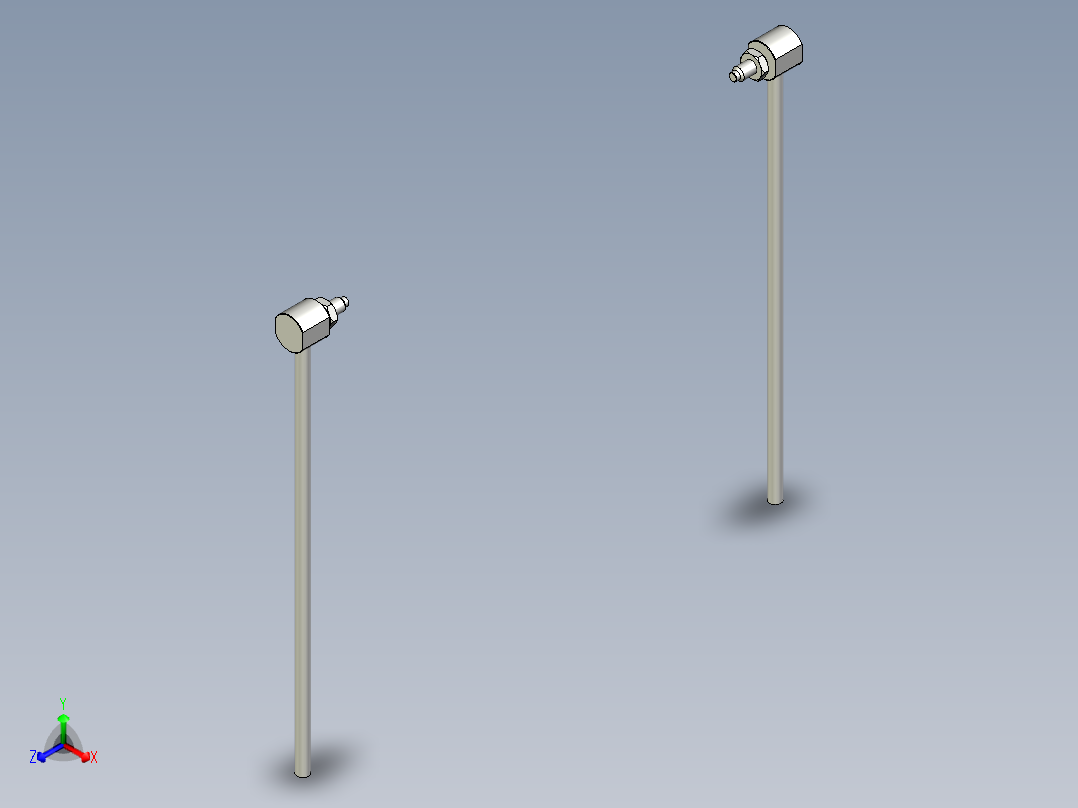 耐高温玻璃光纤_对射型FT-GWY320_3D主视图