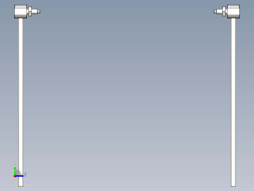 耐高温玻璃光纤_对射型FT-GWY320_3D左视缩略图