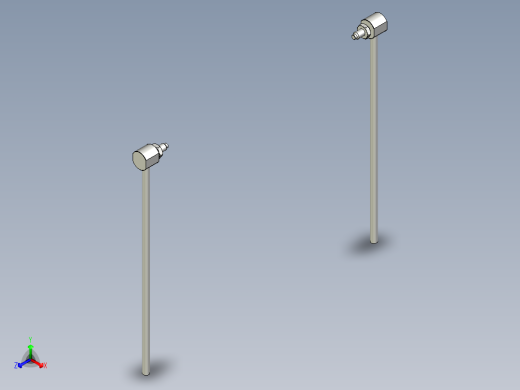 耐高温玻璃光纤_对射型FT-GWY320_3D正等轴测缩略图