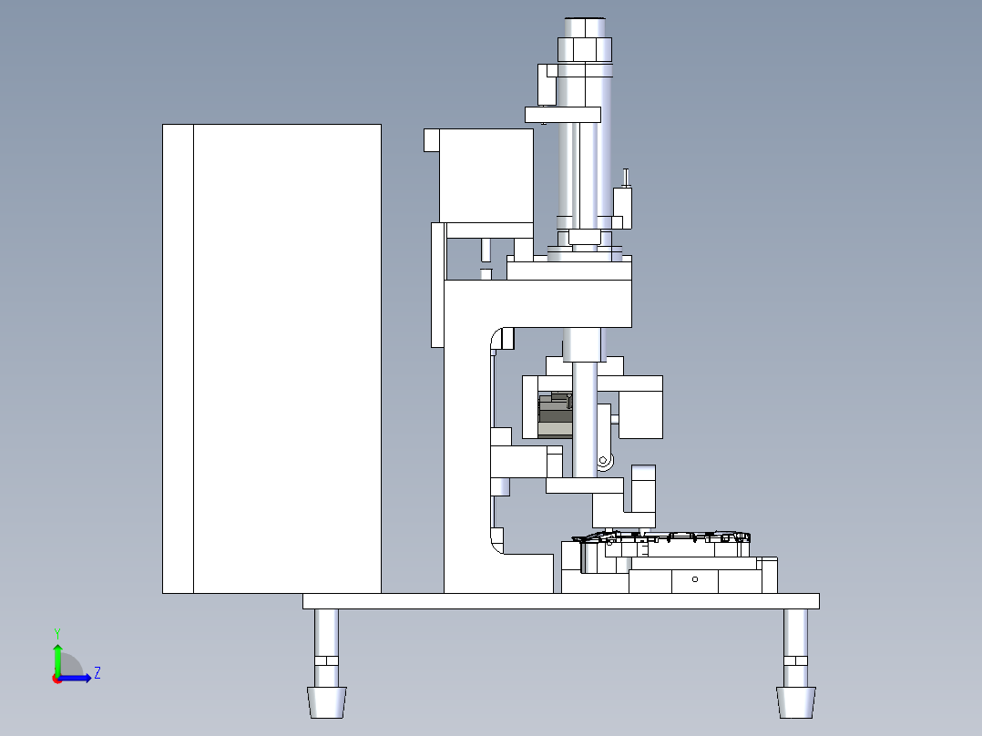 手机壳测试治具左视图