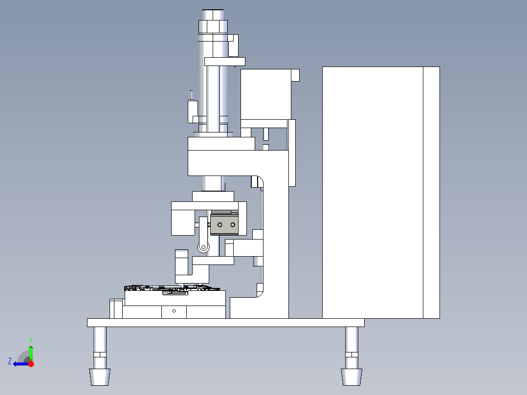 手机壳测试治具右视图