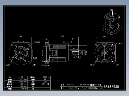 斜齿PGH142-L1 35-114.3-200-M12-180WZ CZ35.DXF