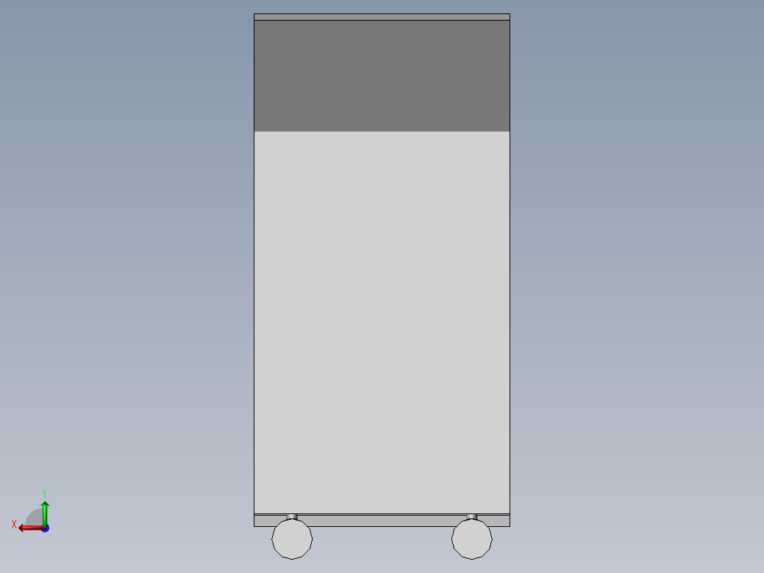 智慧园区用太阳能供电系统后视图