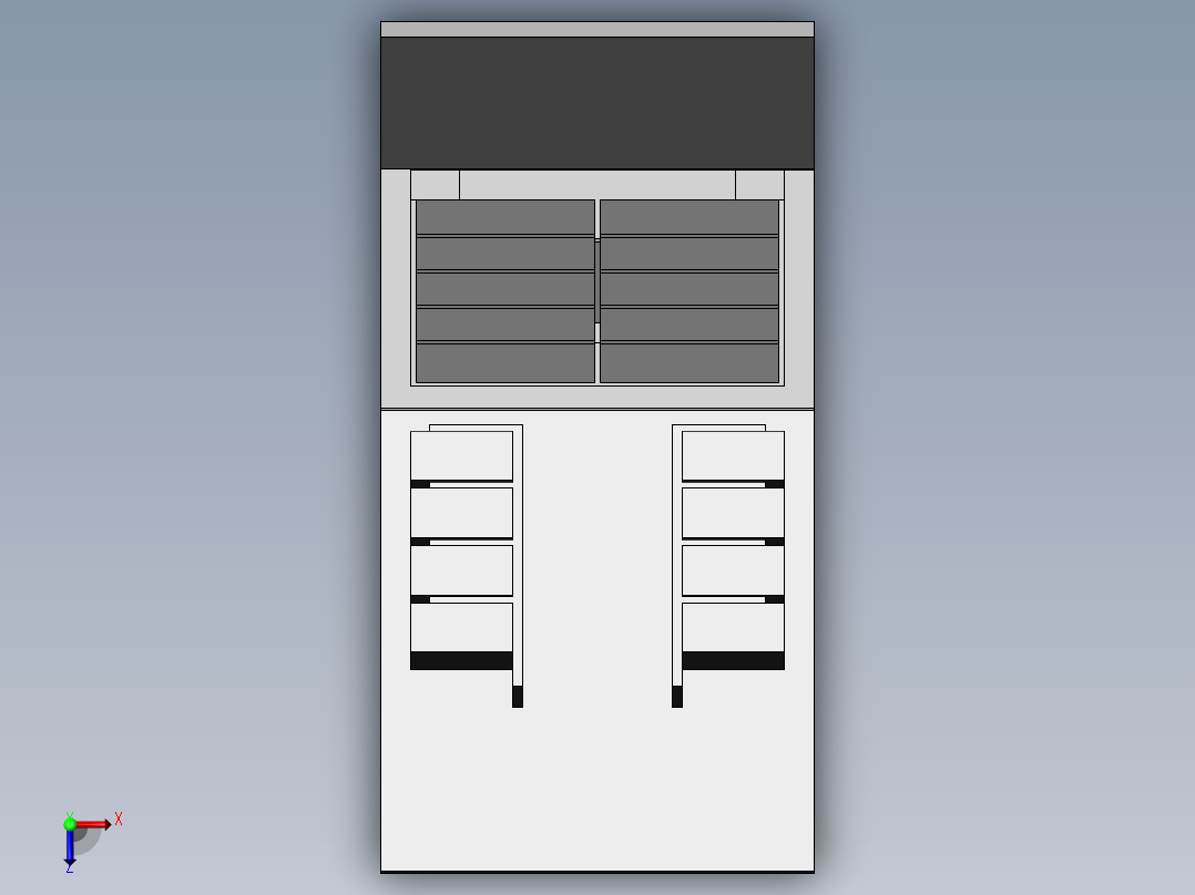 智慧园区用太阳能供电系统俯视图