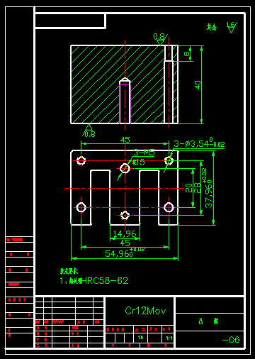 D0798-变压器芯片冲压工艺与模具设计+CAD+说明书==527722=300