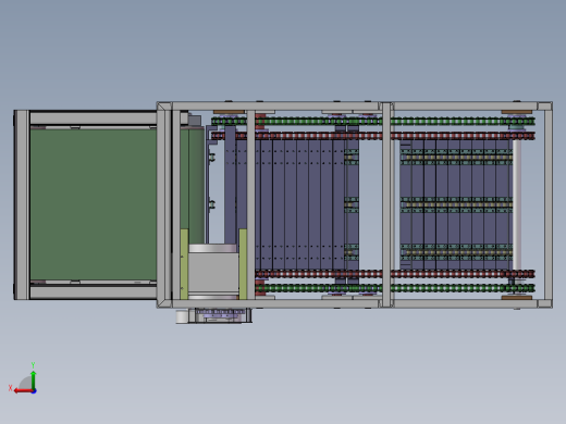 链板式连续提升机6米高度（sw18可编辑+工程图）后视缩略图