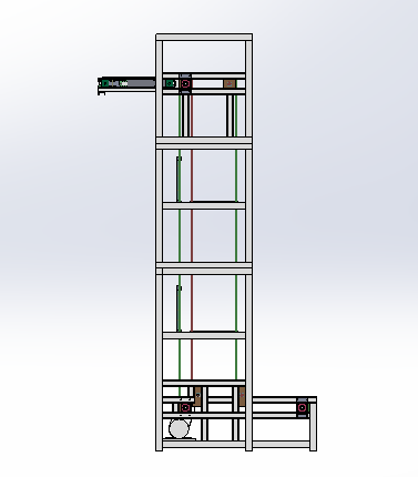 链板式连续提升机6米高度（sw18可编辑+工程图）缩略图