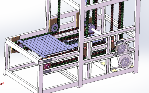 链板式连续提升机6米高度（sw18可编辑+工程图）缩略图