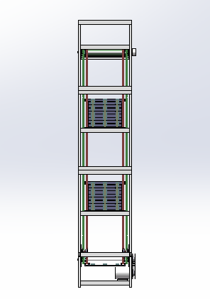 链板式连续提升机6米高度（sw18可编辑+工程图）