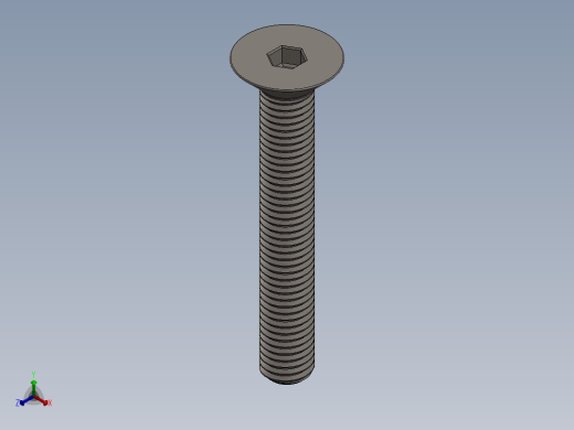 Screw_ISO_10642_M10x70_A2.SLDPRT正等轴测缩略图