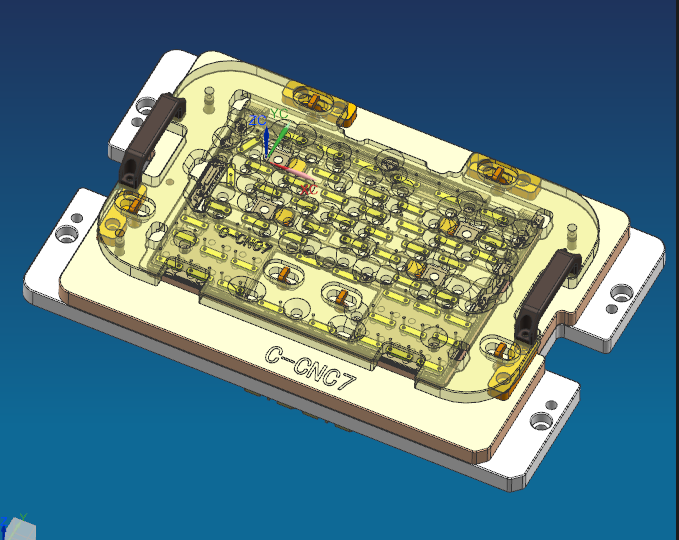 电脑外壳攻键盘牙孔治具