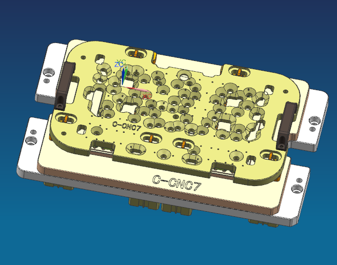 电脑外壳攻键盘牙孔治具