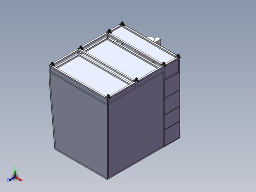 3d打印手套箱正等轴测缩略图