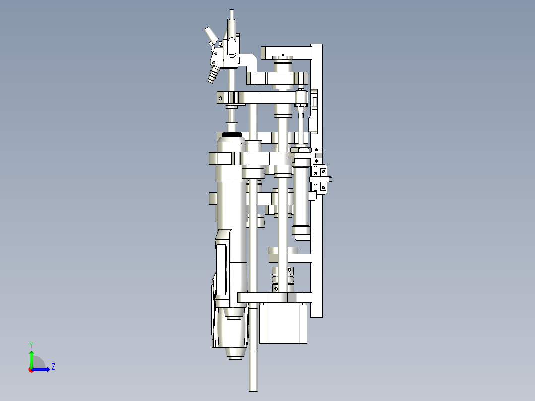 锁螺丝机左视图