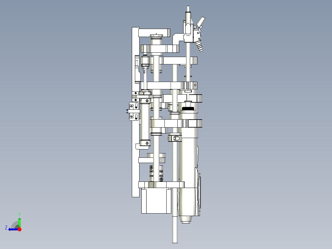 锁螺丝机右视图