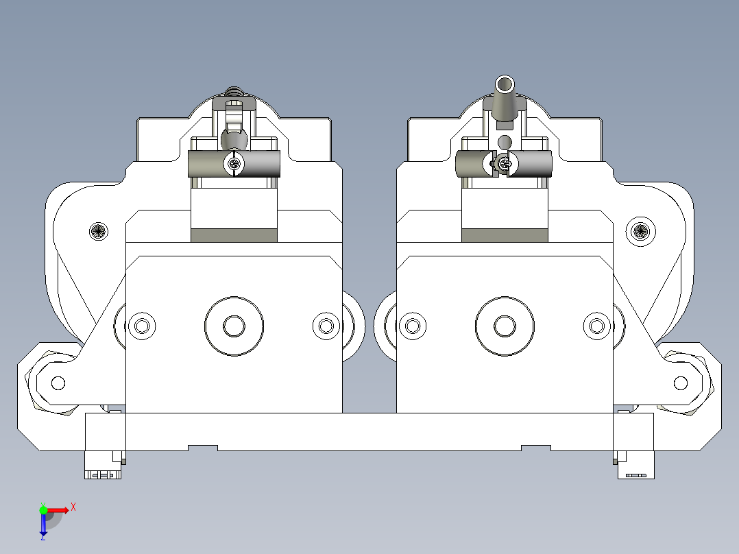 锁螺丝机俯视图