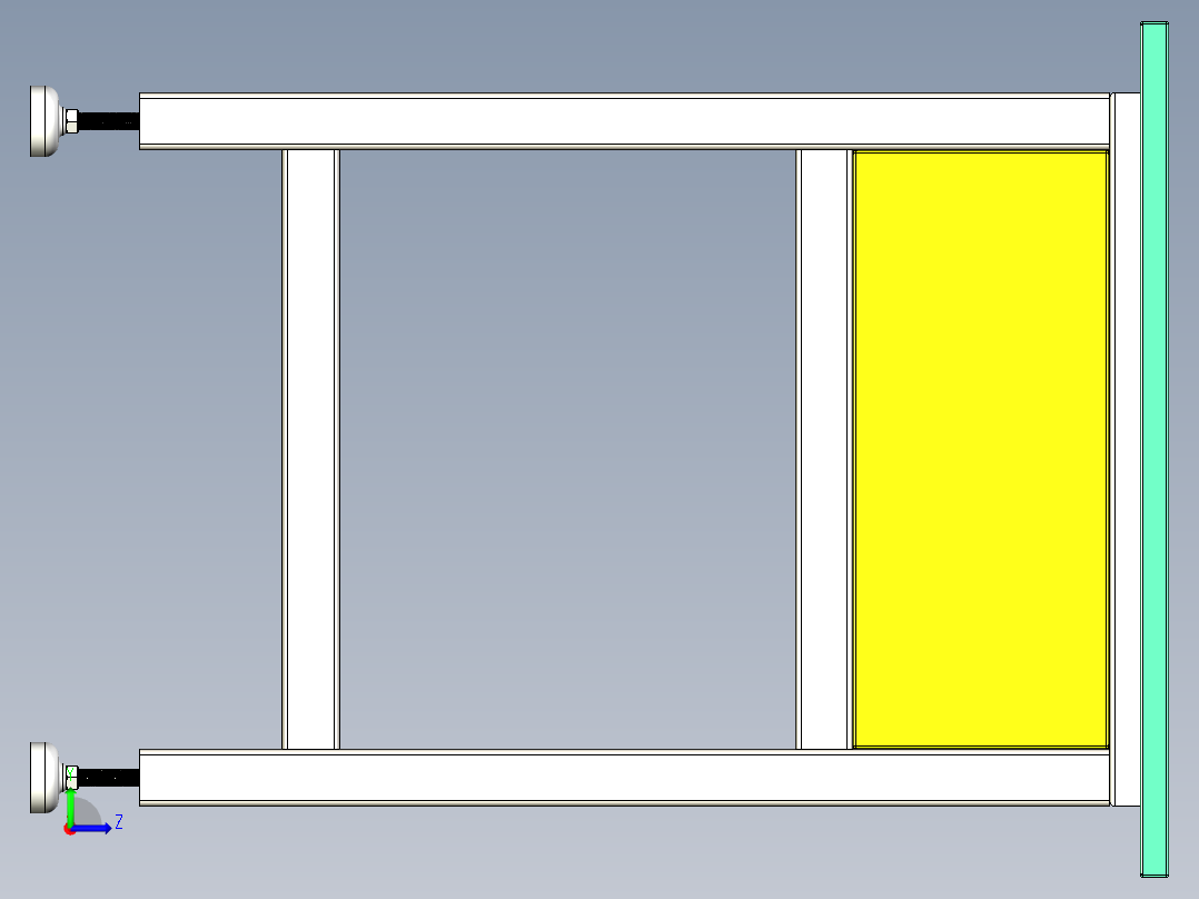 桌子-可办公-共工业左视图
