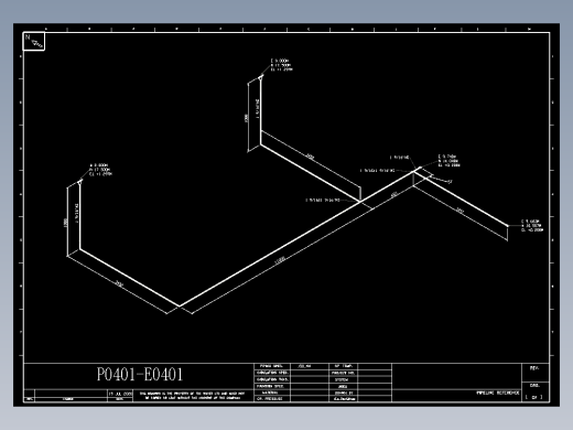 年产5.3万吨顺酐2.7万吨苯酐项目7-管道轴测图CAD图纸