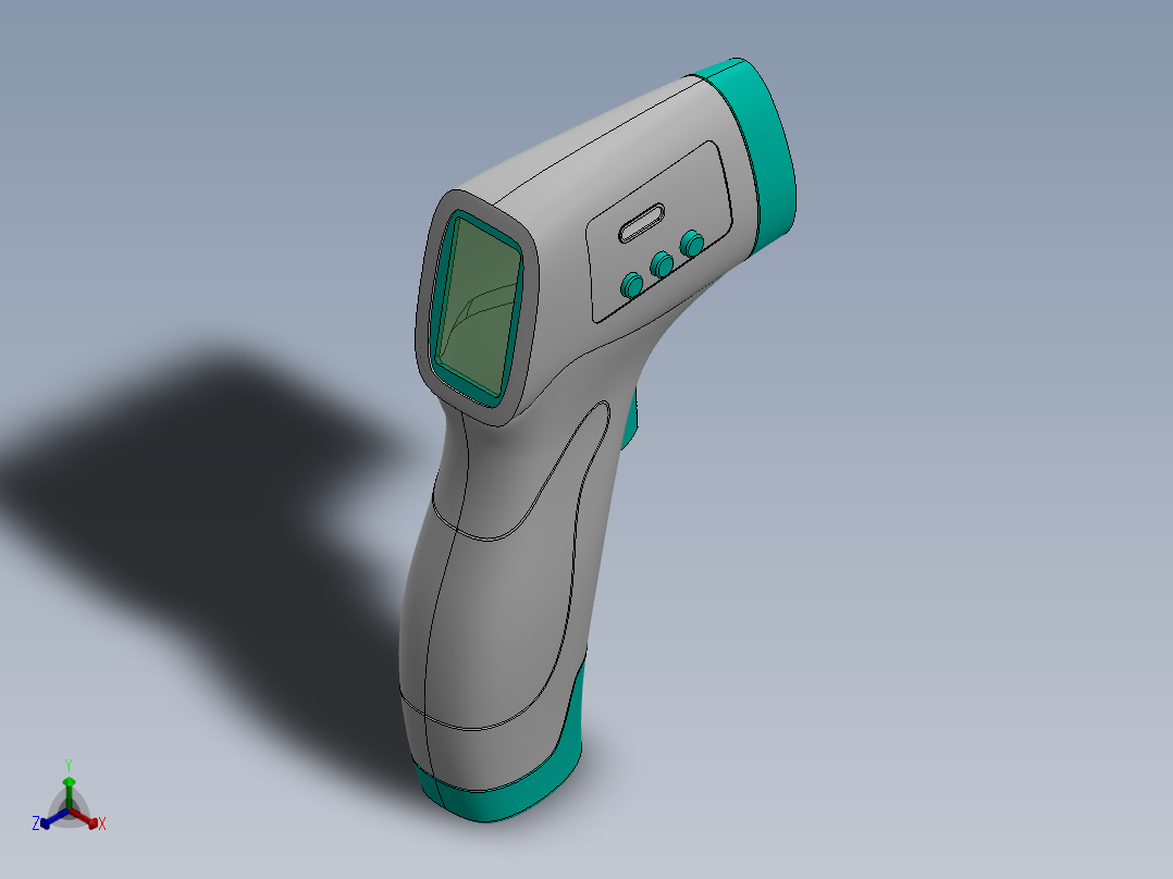 温度计(4)正等轴测图