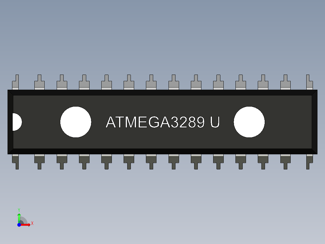 ATMEGA328P U前视图